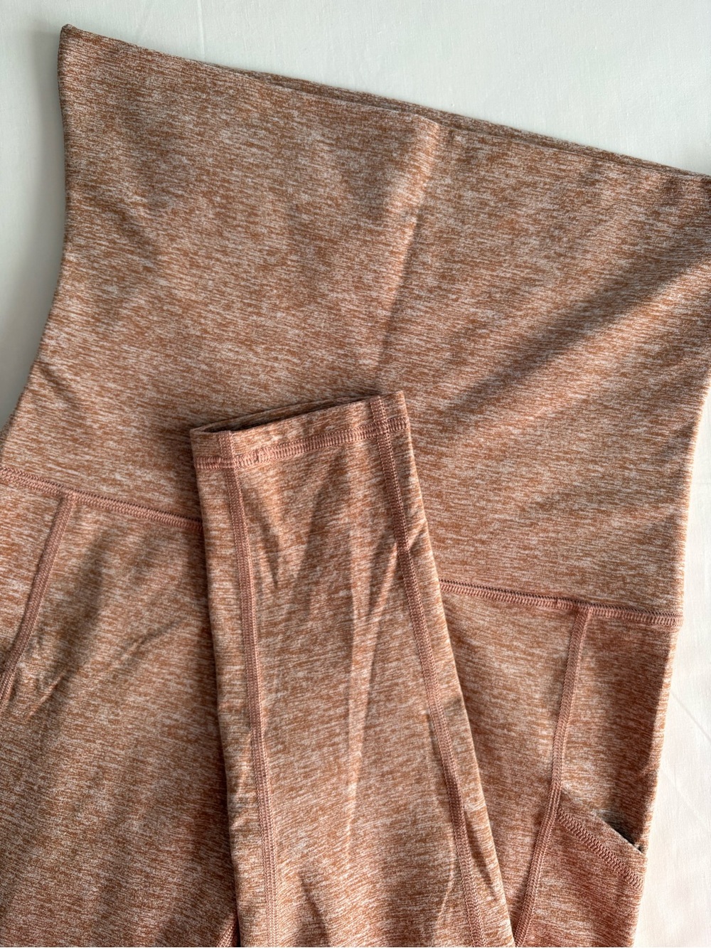 OFFLINE by Aerie The Hugger High Waisted Pocket Legging M Heather Orange Brown